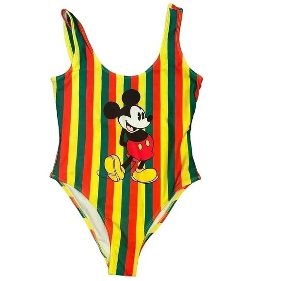 Disney Mickey Mouse Jamaican Swimsuit Size Small - Picture 2 of 8